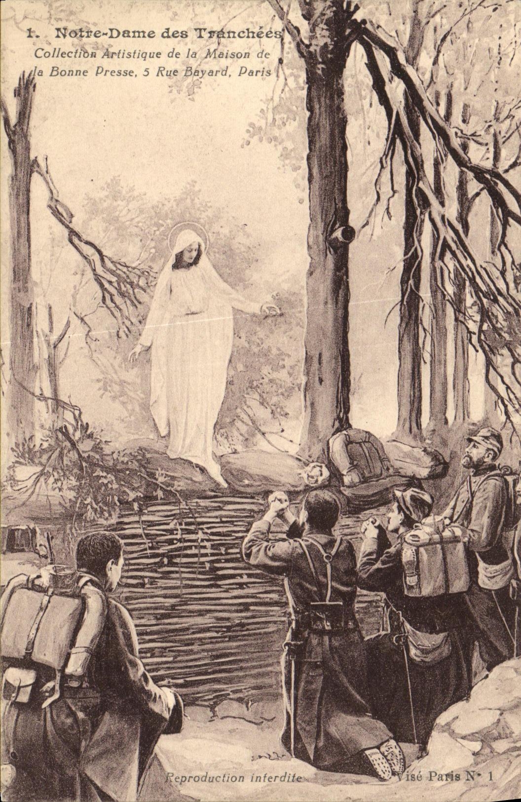 CPA Militaria Notre Dame des Tranchees