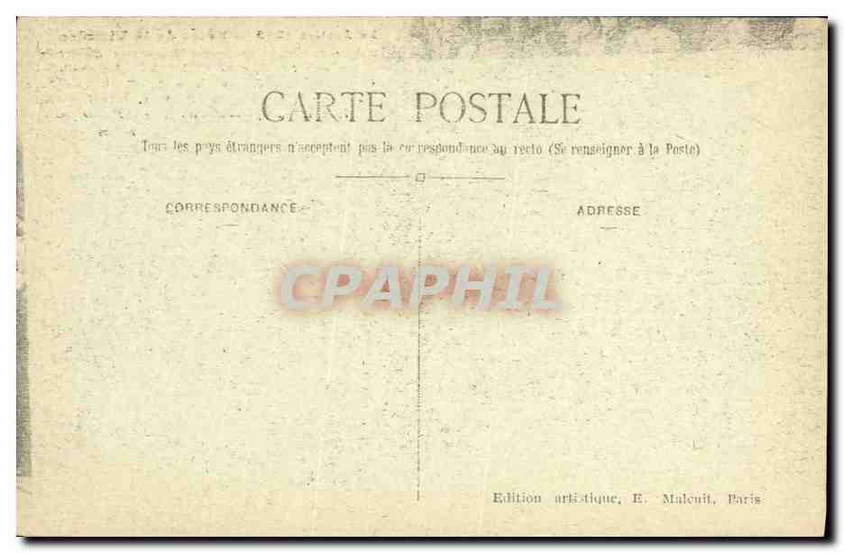 Reception des Maréchaux à l'Hôtel de Ville — 14 Juillet 1919 — Éditeur E. Malcuit, Paris — Reverso