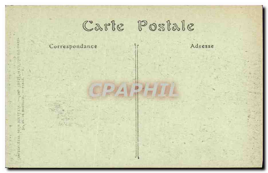CPA Militaria Fetes de la Victoire Paris 14 juillet 1919 La veille des armes Le Cenotaphe Arc de Triomphe  — Rückseite