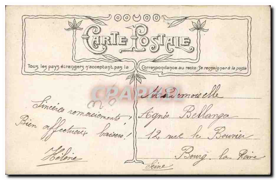 CPA Militaria Femme Alsace — Rückseite