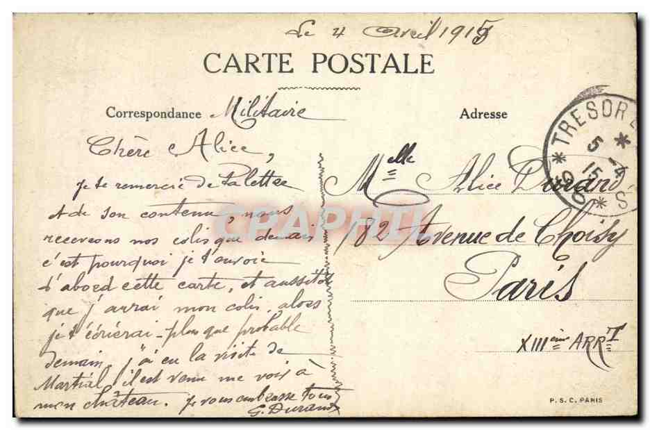CPA Militaria Pervyse Maisons Detruites par le bombardement  — Rückseite