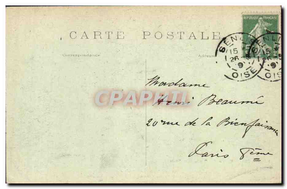 Senlis — Ruines après la guerre de 1914 — Bouillion Edit., n°24 — Rückseite