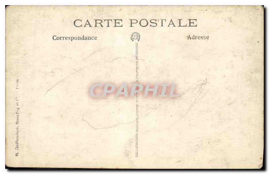 CARTE PHOTO Militaria Ruines — Reverso