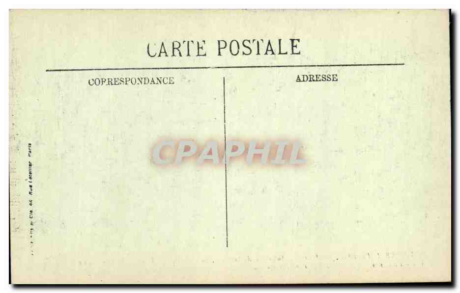 CPA Militaria Arras Interieur de la gare Installation de defenses a creneaux  — Rückseite