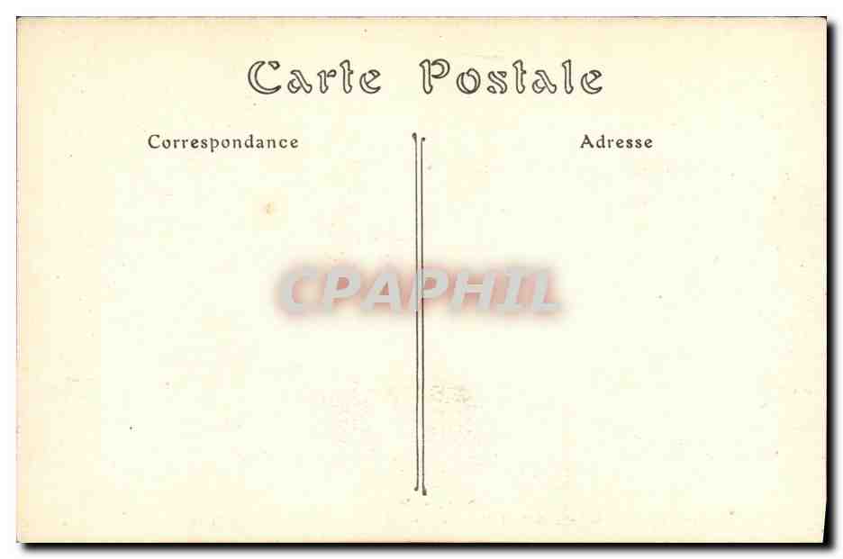 CPA Militaria Ruines du Palais Episcopal — Rückseite