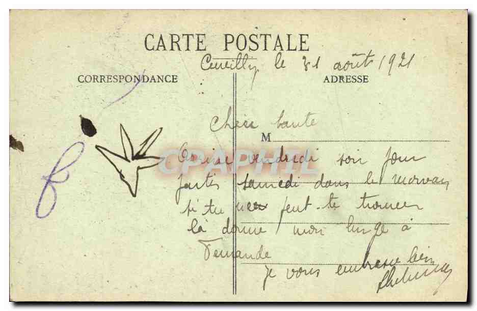 CPA Militaria Moreuil a Pres le Bombardement Le chateau Tour de Crequy  — Back