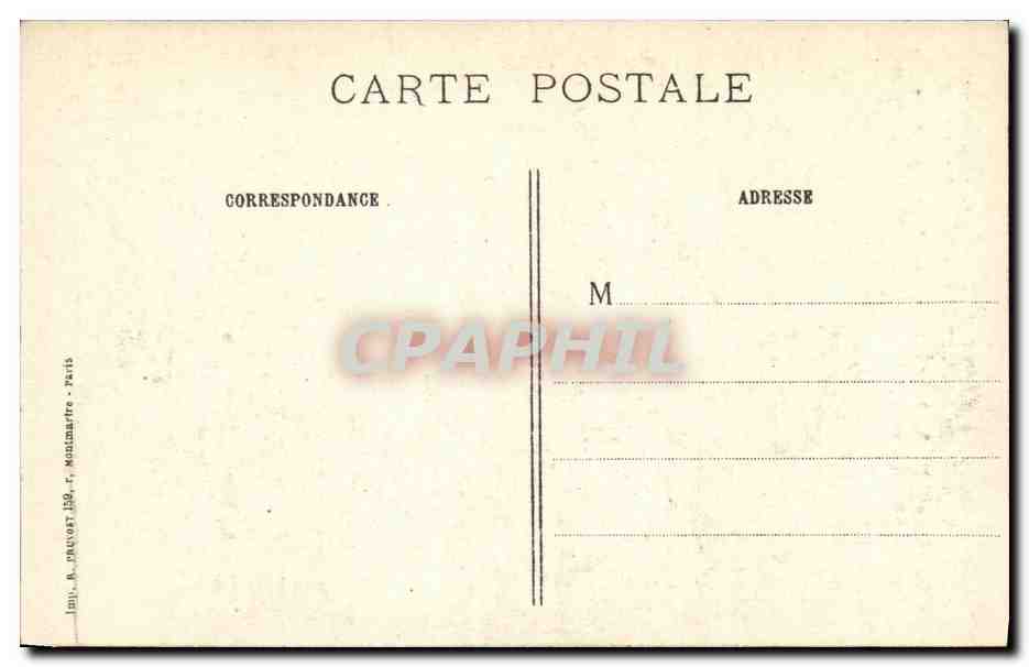 CPA Militaria Arras La cite Martyre Les ruines Place de l Hotel de ville  — Back