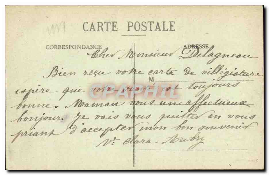 Grande Rue de MARBOTTE (Meuse) — vue après destruction — éditeur Stieons Polycarpe, Commercy, n° 2624 — Verso