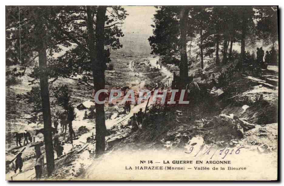 La Harazée (Marne) — La guerre en Argonne — Vallée de la Biesmie — N°14