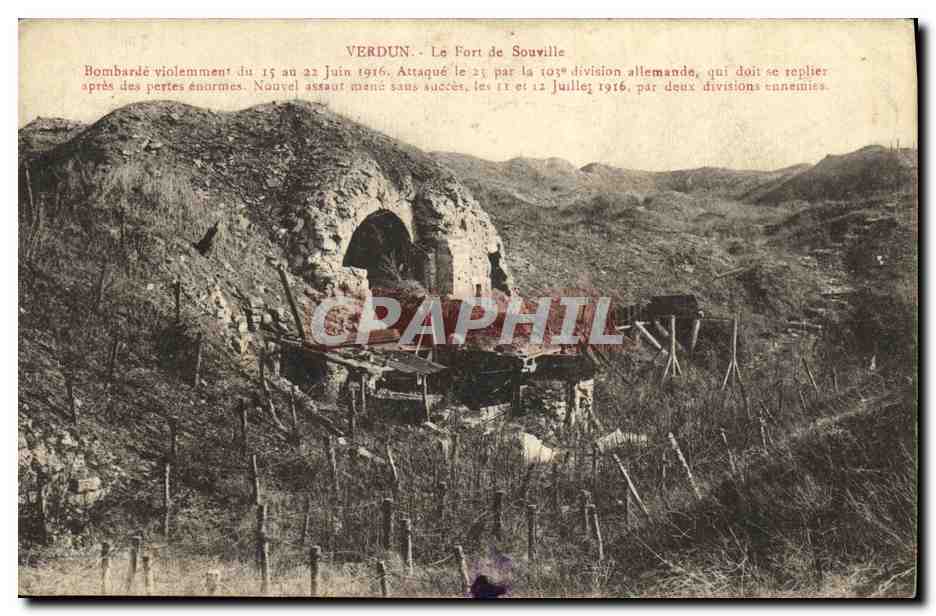 CPA Militaria Verdun Le Fort de Souville