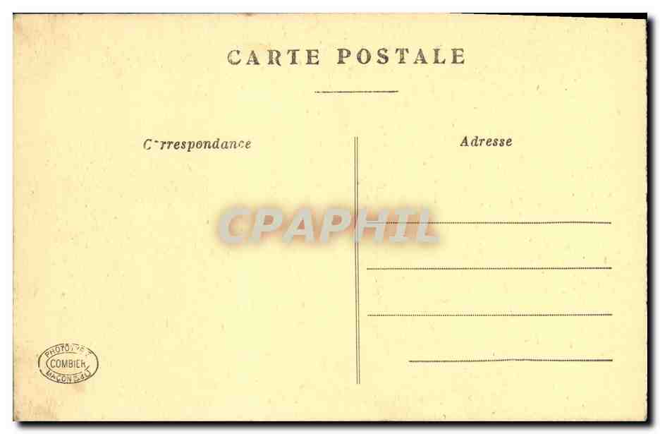 Chalons-sur-Marne — Rue Garinet après bombardement — Visé Lyon 1509 — Verso