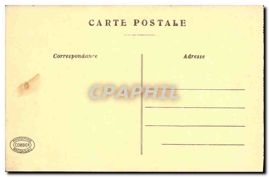 CPA Militaria Chalons sur Marne Bombarde Quincaillerie — Verso
