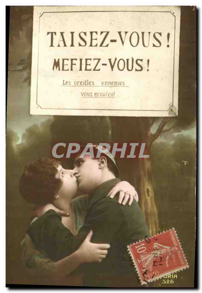 CPA Militaria Taisez Vous Mefiez Vous