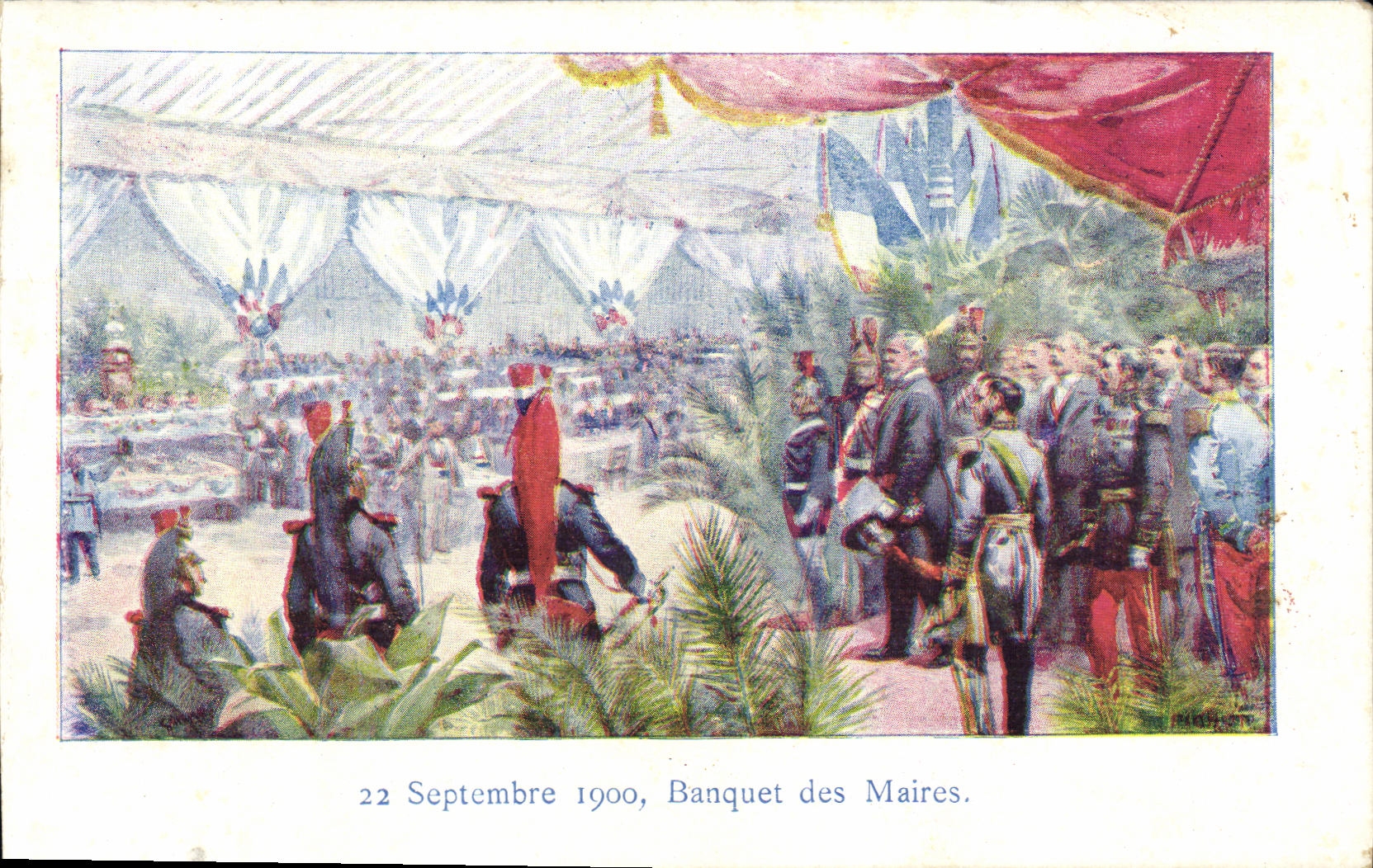 CPA Militaria 22 Septembre 1900 Banquet des Maires