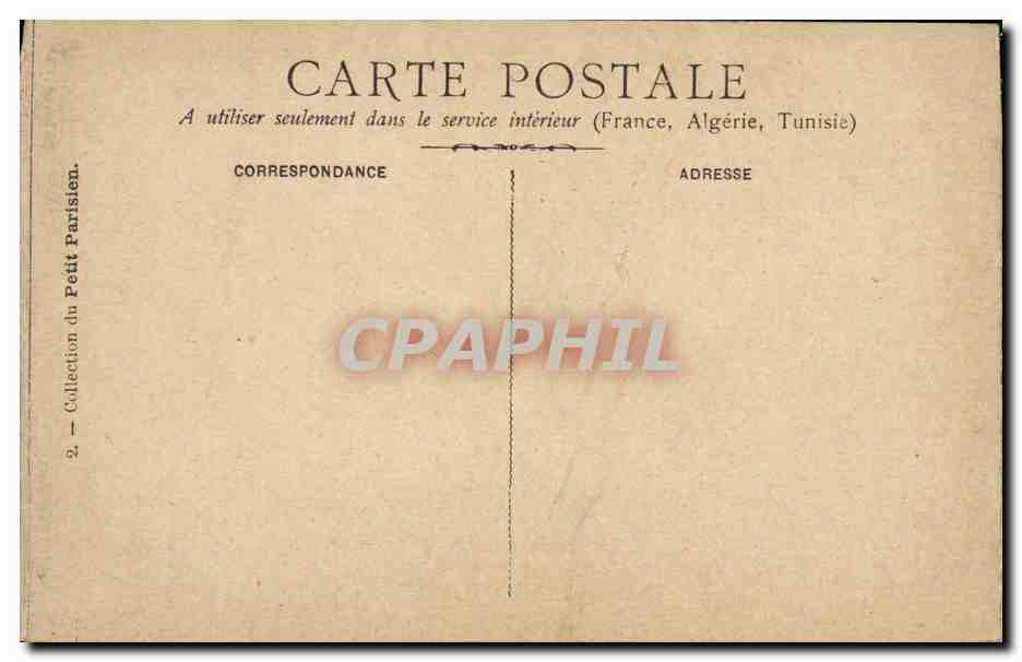 CPA Militaria 14 juillet 1880 Distribution des drapeaux  — Verso