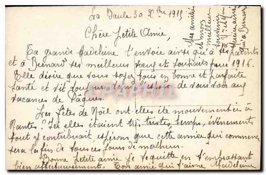 Femme à la machine à tisser — Pour la France ! — CPAPHIL — Achterkant