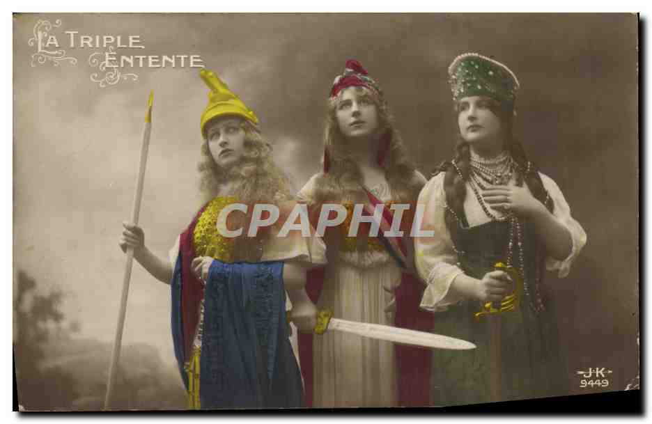 The Triple Entente — symbolic representation — publisher JK, n° 9449
