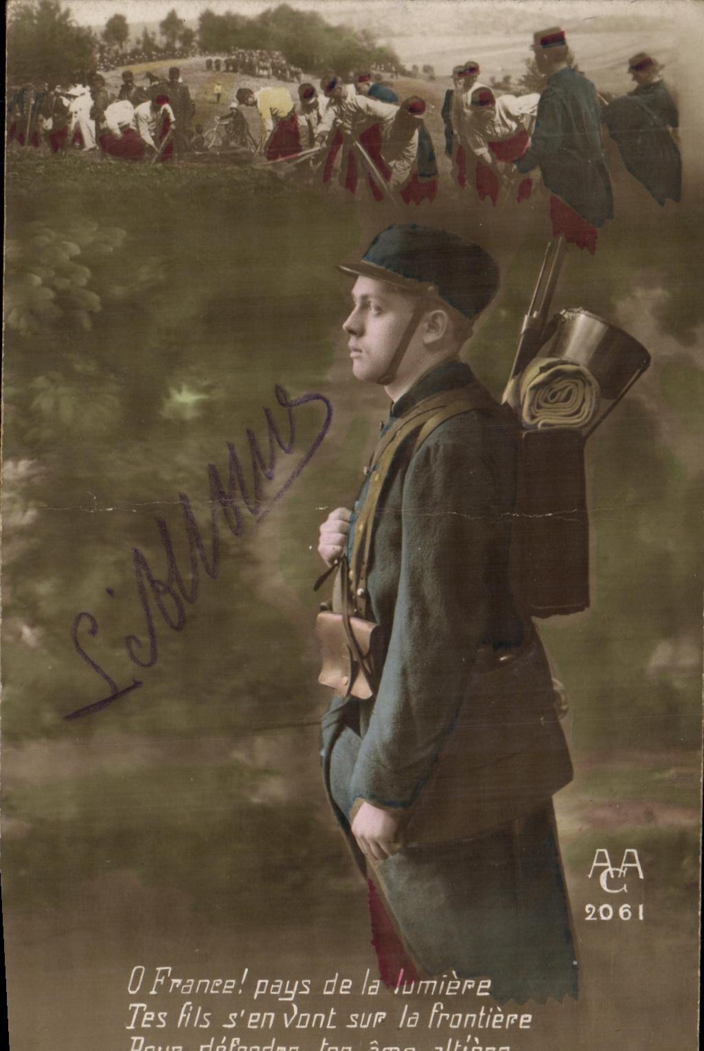 CPA Militaria O France pays de la lumiere 