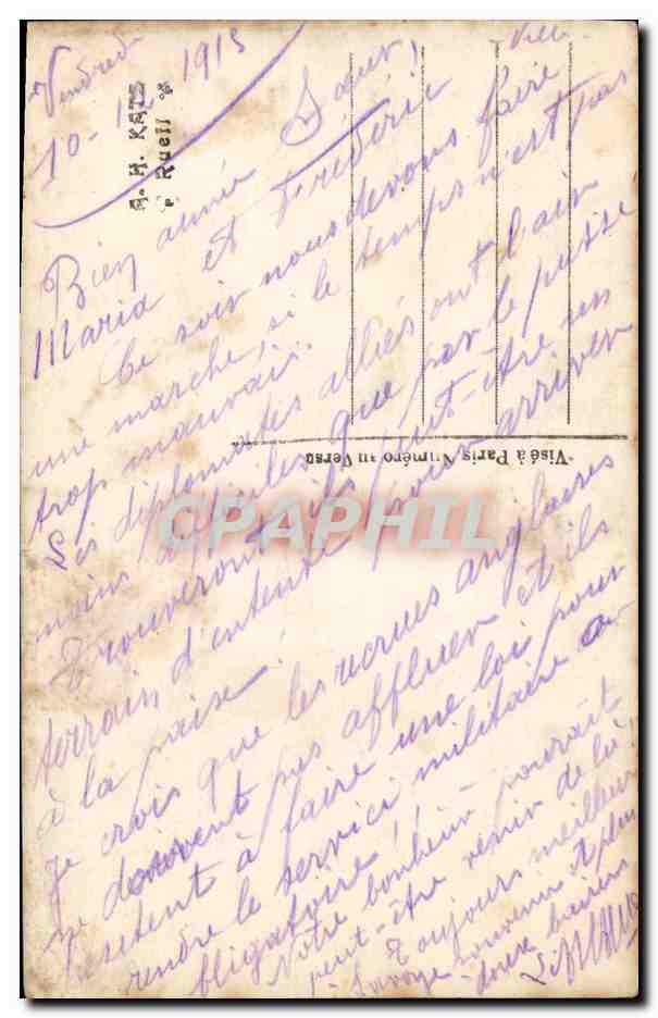 CPA Militaria Comme a Solferino le Flirt Continue — Rückseite