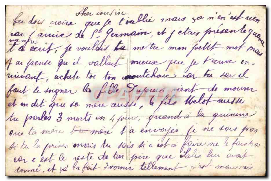 CPA Militaria Si je Vous ai donne librement mon coeur tendre — Rückseite