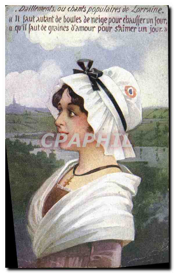 CPA Militaria Femme lorraine 