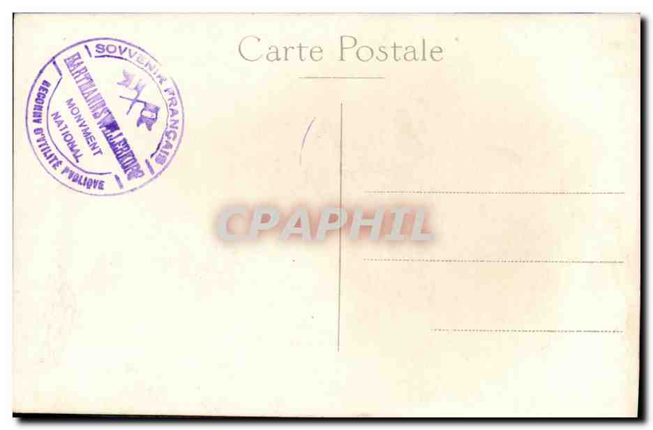 CPA Militaria Hertmannswitterkopf Entree de la crypte autel de la patrie  — Rückseite