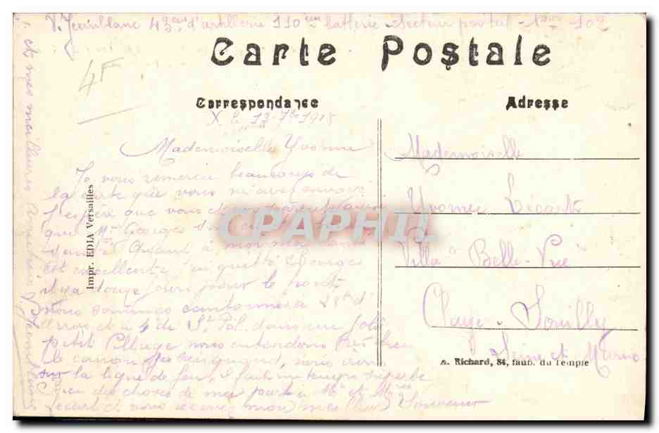 Carence (P.-de-C.) — L'entrée du village par où pénétrèrent les Français — A. R. n° 571 — Back