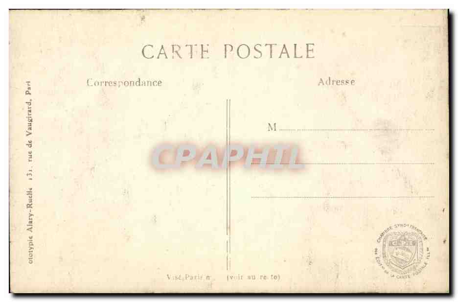 Arras — L'intérieur de la Cathédrale après le bombardement — L. C. H. Paris n°486 — Rückseite