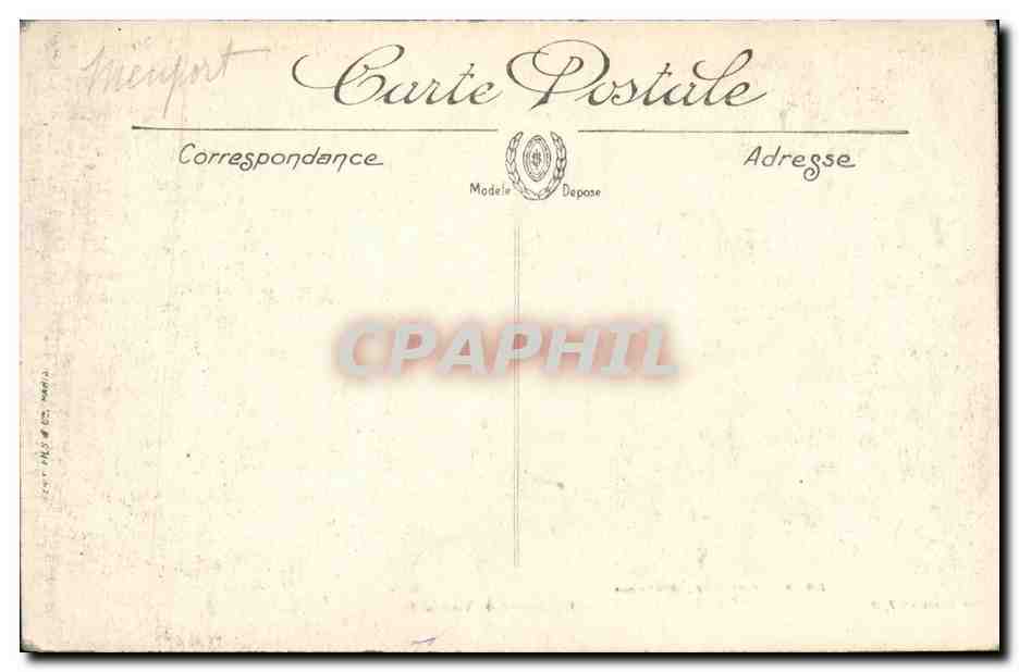 CPA Militaria Guerre Cimetiere a Nieuport — Rückseite