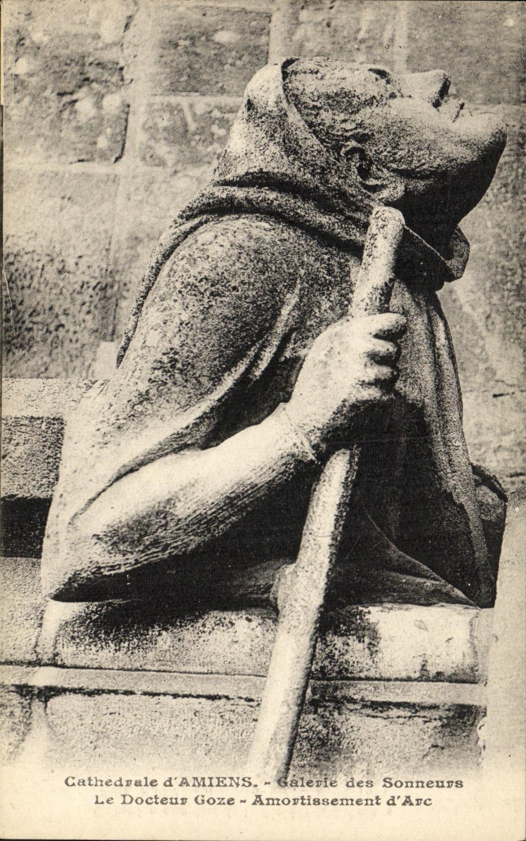 Cathédrale d'Amiens — Galerie des Sonneurs — Le Docteur Goze — Amortissement d'Arc