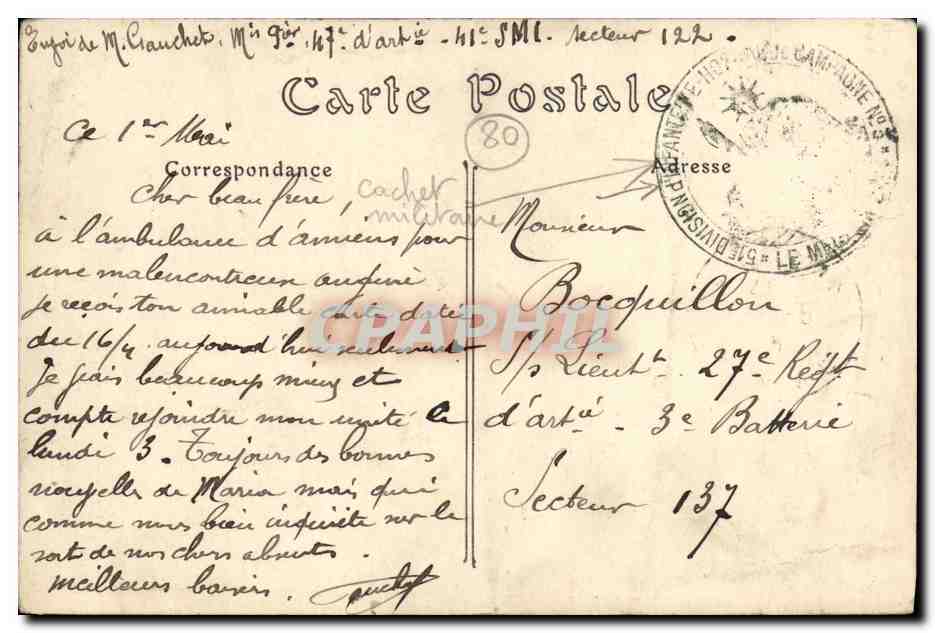 CPA Amiens Cathedrale l ange pleureur — Rückseite