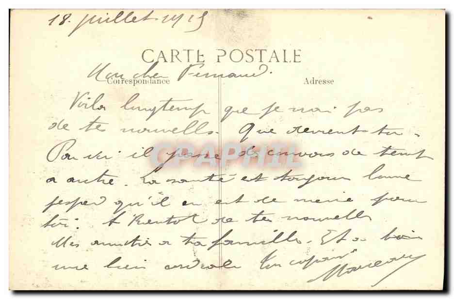 Clermont-en-Argonne — Vue d'ensemble — A. Gauthier, édit. Saint-Dizier, n° 157 — Verso