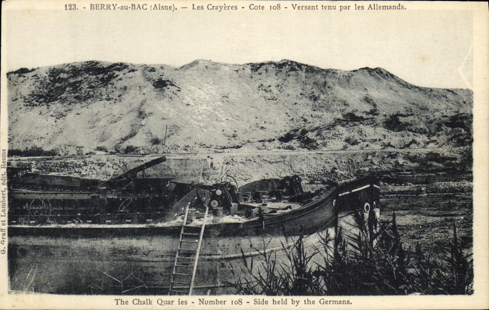 CPA Militaria Berry au Bac Les Crayeres Cote Versant tenu par les Allemands