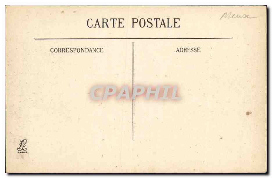 CPA Militaria Clermont en Argonne Entree de la Ville detruite par les Allemands — Rückseite
