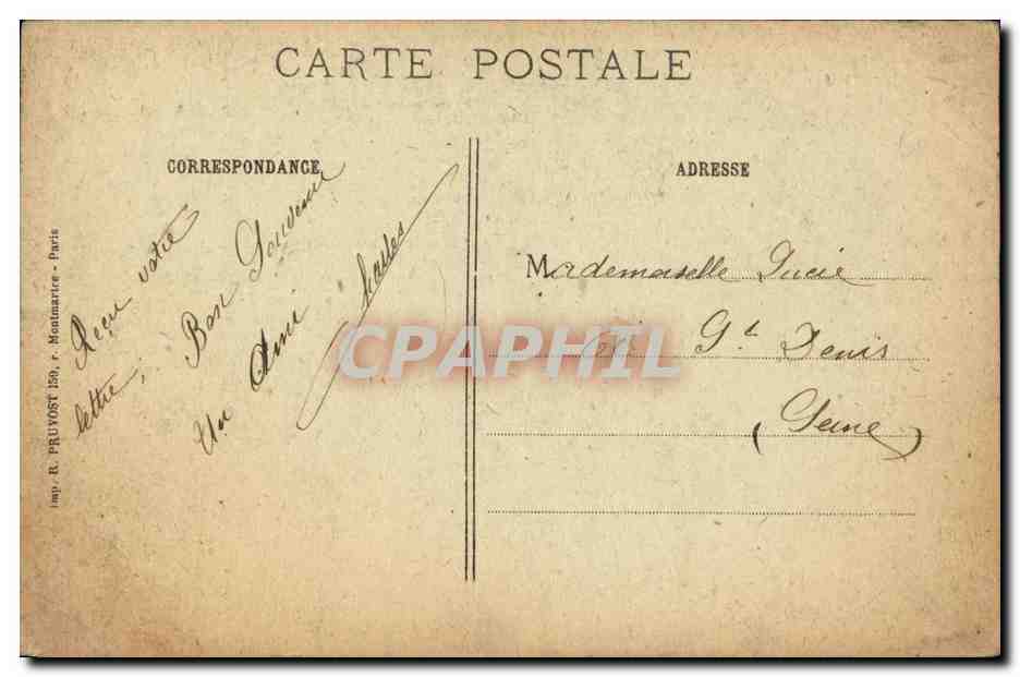 Église Saint-Jean-des-Vignes — Soissons (Aisne) après le bombardement — Visé Paris 305 — Verso
