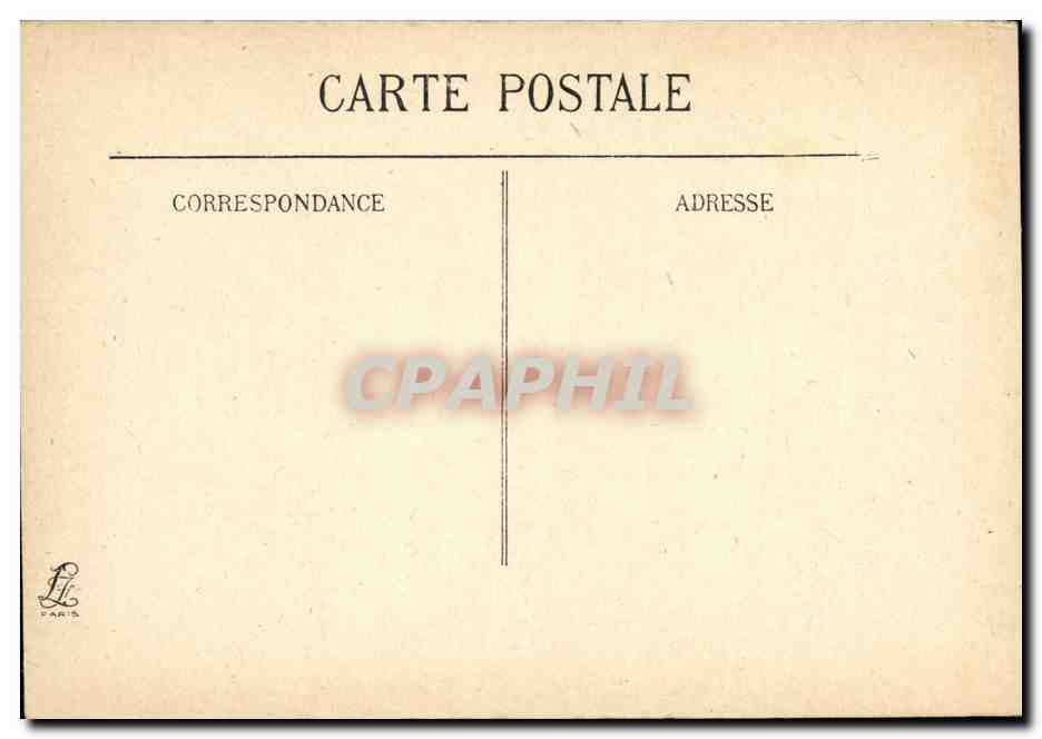 Ypres — Las Halles después del bombardeo — Editor L. Paris, n° 574 — Reverso