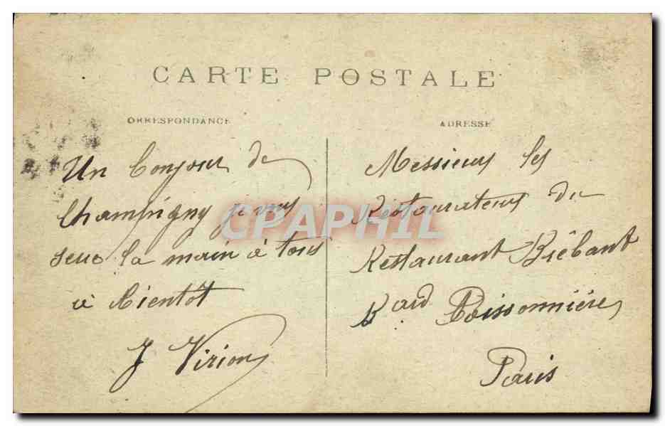 CPA Militaria Champigny sur Marne Bataille de Champigny  — Rückseite