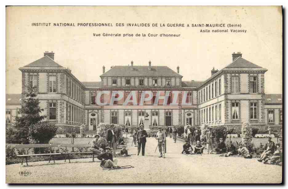CPA Militaria Instiut National Professioneel des Invalides de la guerre a Saint Maurice 