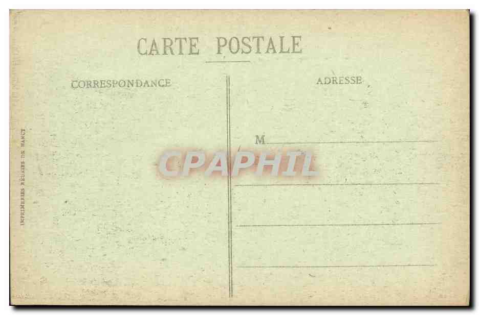 CPA Militaria Grande Guerre Revigny Hotel de Ville et Rue de Bar le Due apres le bombardement — Rückseite
