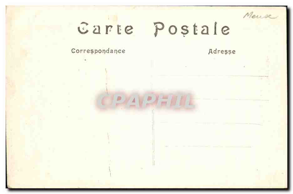 CPA Militaria Bataille de la Marne Revigny L Eglise — Rückseite