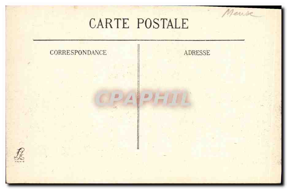 CPA Militaria Sommeilles ce qui reste de la mairie — Rückseite