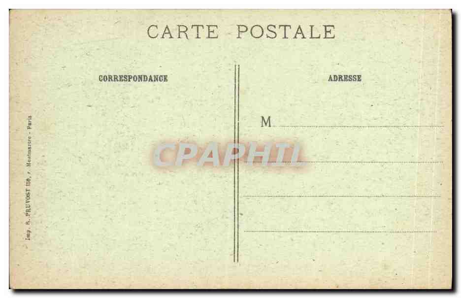 CPA Militaria La Guerre Verdun les ruines de la Bibliotheque  — Rückseite