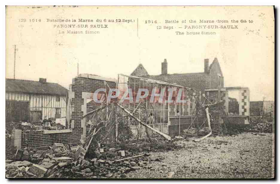 CPA Militaria Pargny sur Saulx La maison simon 