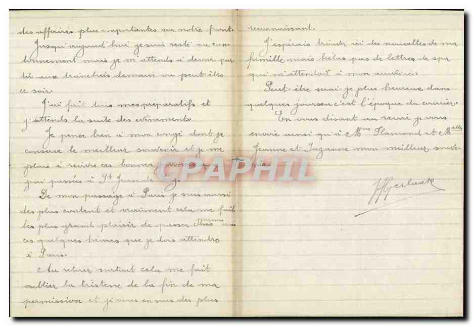 Petite lettre de militaire 7 3 1918  — Rückseite