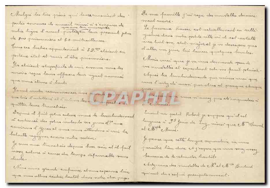 Petite lettre de militaire 27 4 1918  — Rückseite