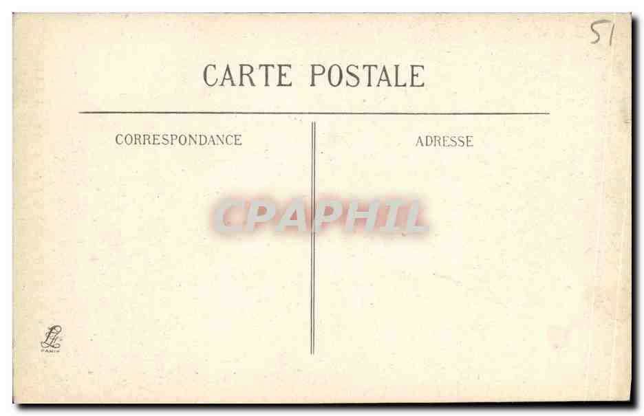 CPA Reims Dans ses Annees de Bombardements Militaria  — Verso