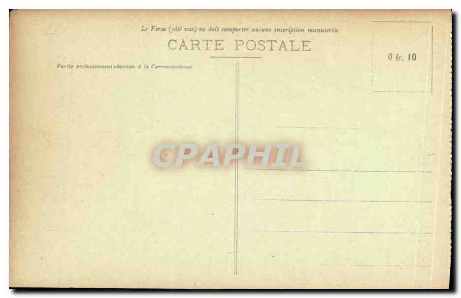 CPA Reims Dans ses Annees de Bombardements Hotel de ville Militaria  — Rückseite