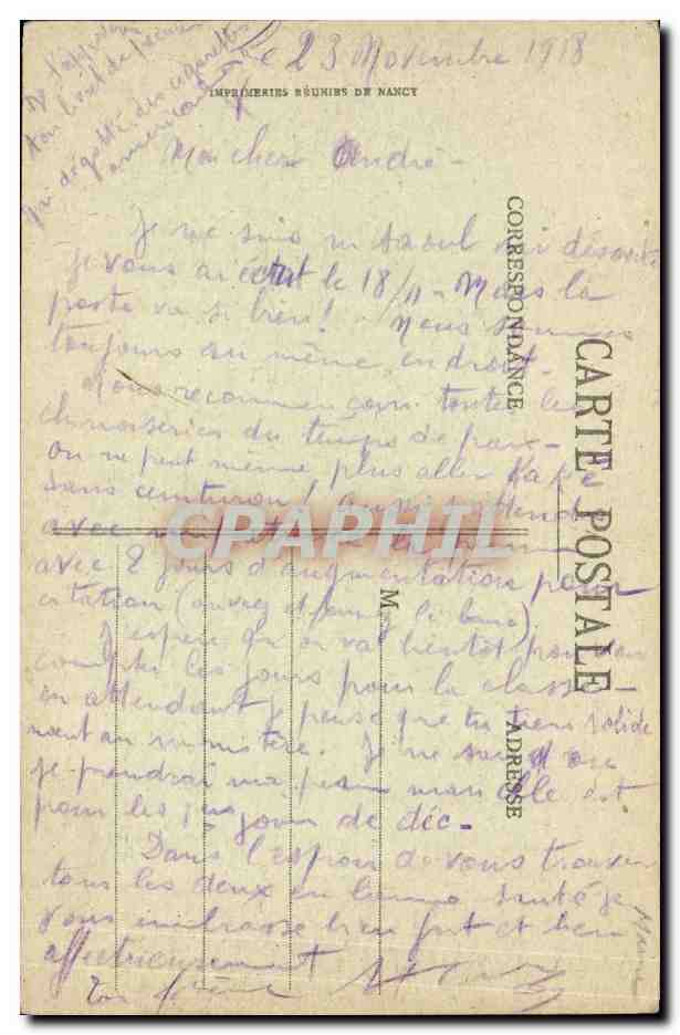 Heiltz le Maurupt — Die zerstörte Kirche — A. Numbert, Fotoverlag St. Léger, Repercutting 1918 — Rückseite