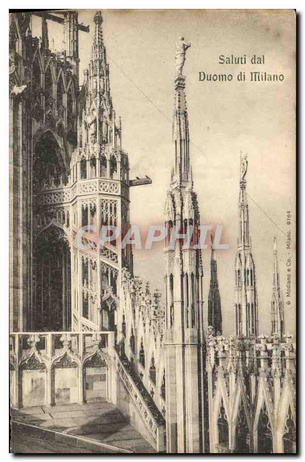 CPA Saluti dal Duomo di Milano