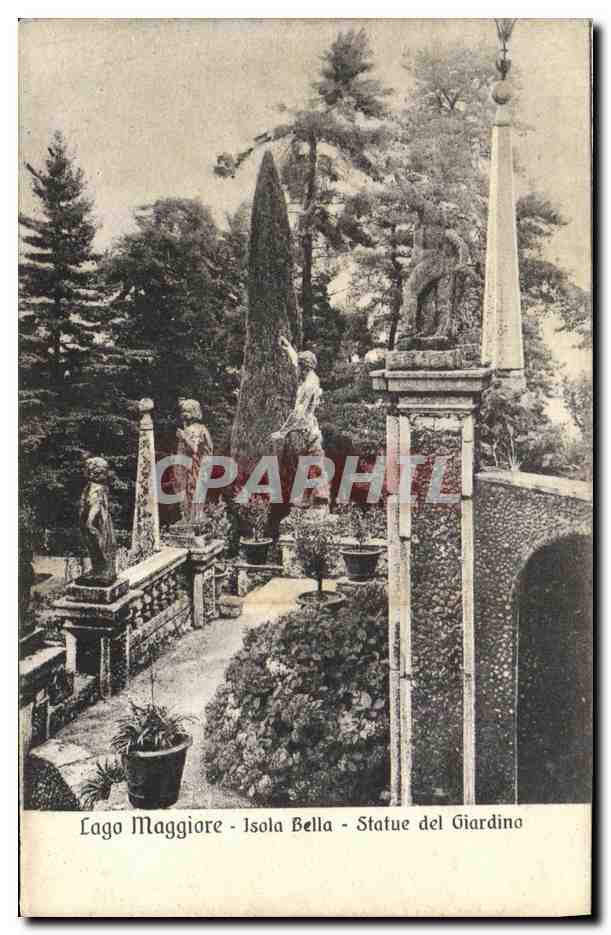 CPA Laga Maggiore Isola Bella Statue del Giardino